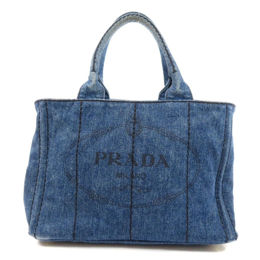 Prada Canapa Handbag Denim - Picture 11 of 11